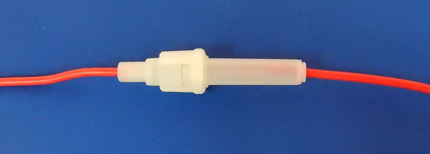 AGC In-Line Glass Fuse Holder With 18 AWG OFC Copper Wire - Marine Grade, Screw Connection 4 thumbnail image