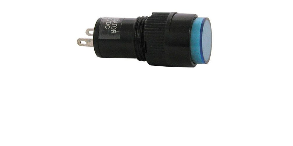 12 VDC INDICATOR, BLUE 12MM ROUND 12 VDC INDICATOR, BLUE 12MM ROUND