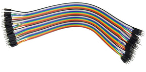 11.25" MALE TO MALE JUMPER WIRES, 40 PIECES