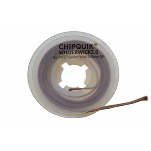 NO-CLEAN SOLDER WICK, 2MM WIDE