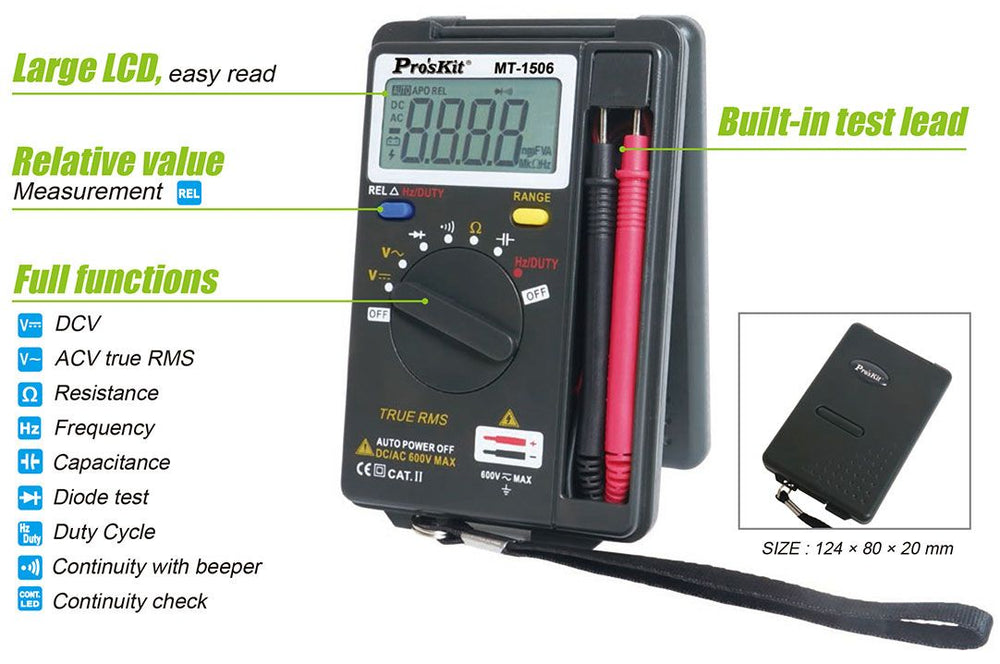 POCKET-SIZE AUTO-RANGE MULTIMETER POCKET-SIZE AUTO-RANGE MULTIMETER