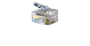 4 PIN CRIMP-ON MODULAR PLUG RJ-11
