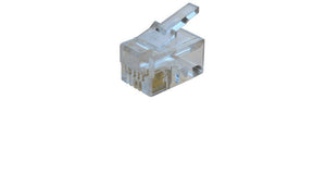 MODULAR HANDSET PLUG, 4-PIN RJ-22