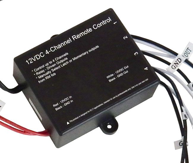 4 CHANNEL 12 VDC REMOTE CONTROL 4 CHANNEL 12 VDC REMOTE CONTROL