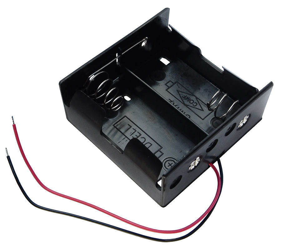BATTERY HOLDER, 2 D CELLS BATTERY HOLDER, 2 D CELLS
