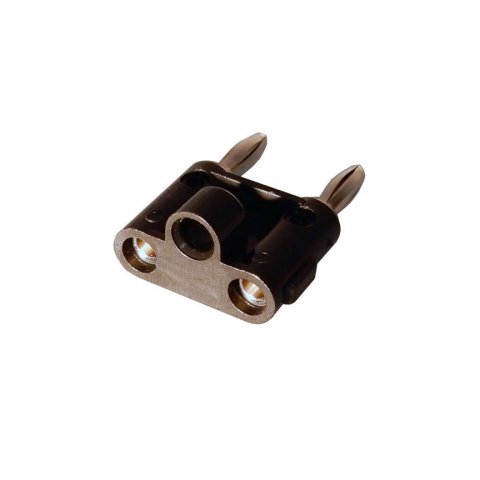 DUAL STACKING BANANA PLUG, BLACK DUAL STACKING BANANA PLUG, BLACK