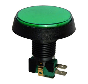 12V LIGHTED PUSHBUTTON, 2" GREEN LENS
