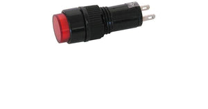 12 VDC INDICATOR, RED 10MM ROUND