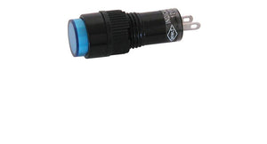 12 VDC INDICATOR, BLUE 10MM ROUND