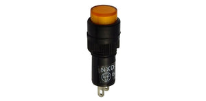 12 VDC INDICATOR, AMBER 10MM ROUND