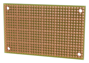 50 X 80MM SINGLE-HOLE BREADBOARD, DOUBLE SIDED