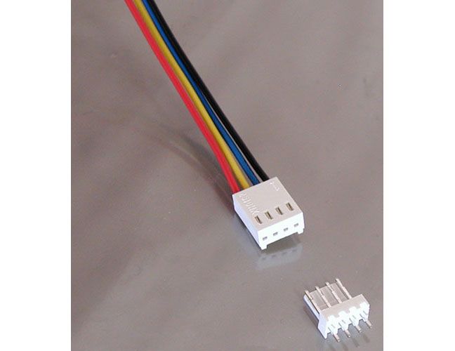 4-PIN CONNECTOR W/HEADER, 0.10 4-PIN CONNECTOR W/HEADER, 0.10