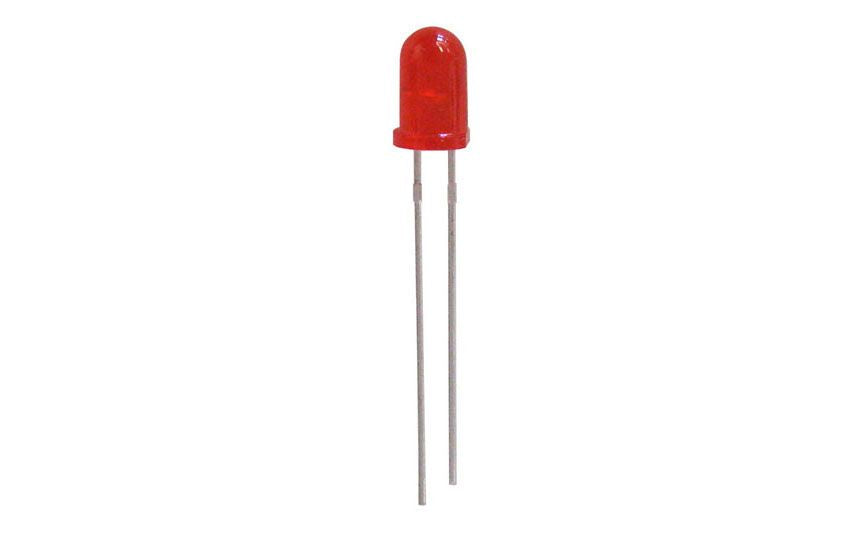 12V RED DIFFUSED LED, 5MM (T1 3/4) 12V RED DIFFUSED LED, 5MM (T1 3/4)