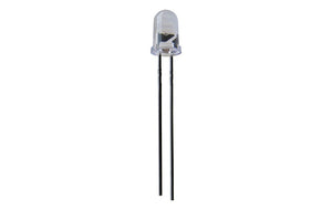12 VDC ULTRABRIGHT BLUE LED, 5MM