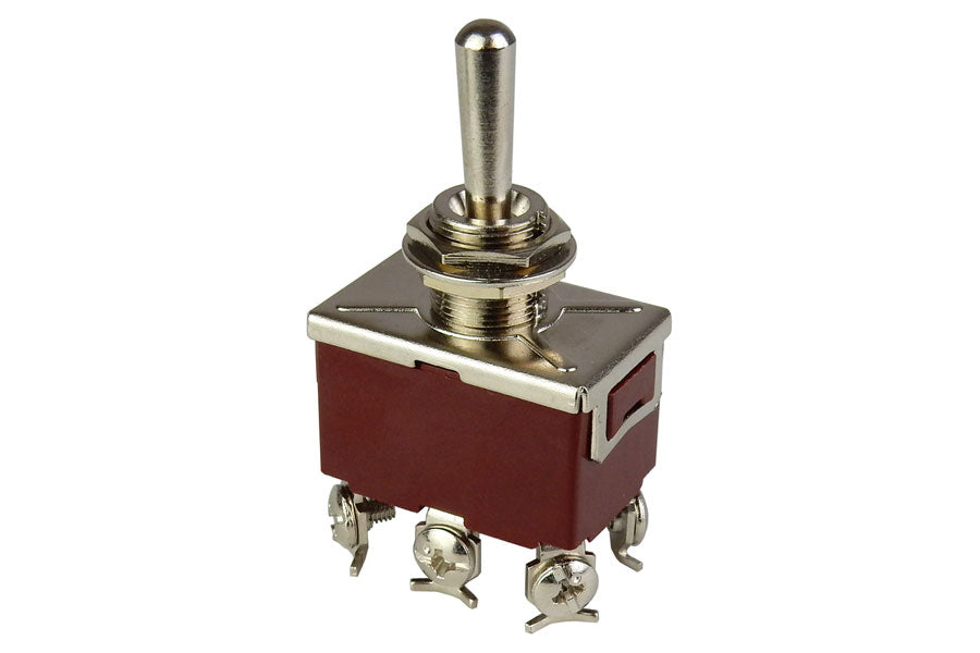 DPDT (ON)-OFF-(ON) MOMENTARY TOGGLE SWITCH, 15A DPDT (ON)-OFF-(ON) MOMENTARY TOGGLE SWITCH, 15A
