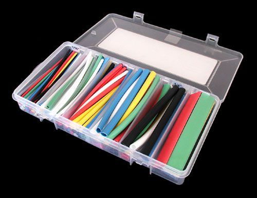 COLOR HEAT SHRINK TUBING ASSORTMENT, 154 PCS COLOR HEAT SHRINK TUBING ASSORTMENT, 154 PCS