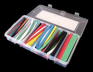 COLOR HEAT SHRINK TUBING ASSORTMENT, 154 PCS