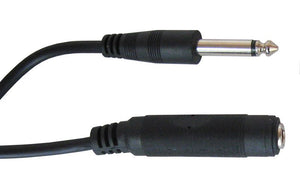 25' 1/4" MONO MALE/FEMALE CABLE