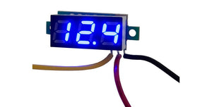 0-100V DC VOLTMETER, BLUE DIGITS
