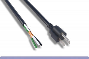 6' BLACK 18/3 POWER CABLE