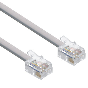 25' PHONE CORD W/ 6PIN (RJ-12) MOD PLUGS