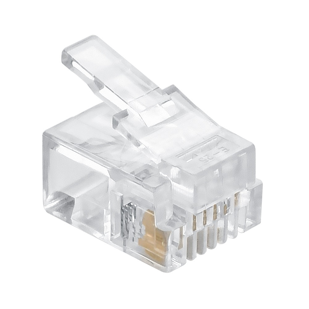 4 PIN CRIMP-ON MODULAR PLUG RJ-11