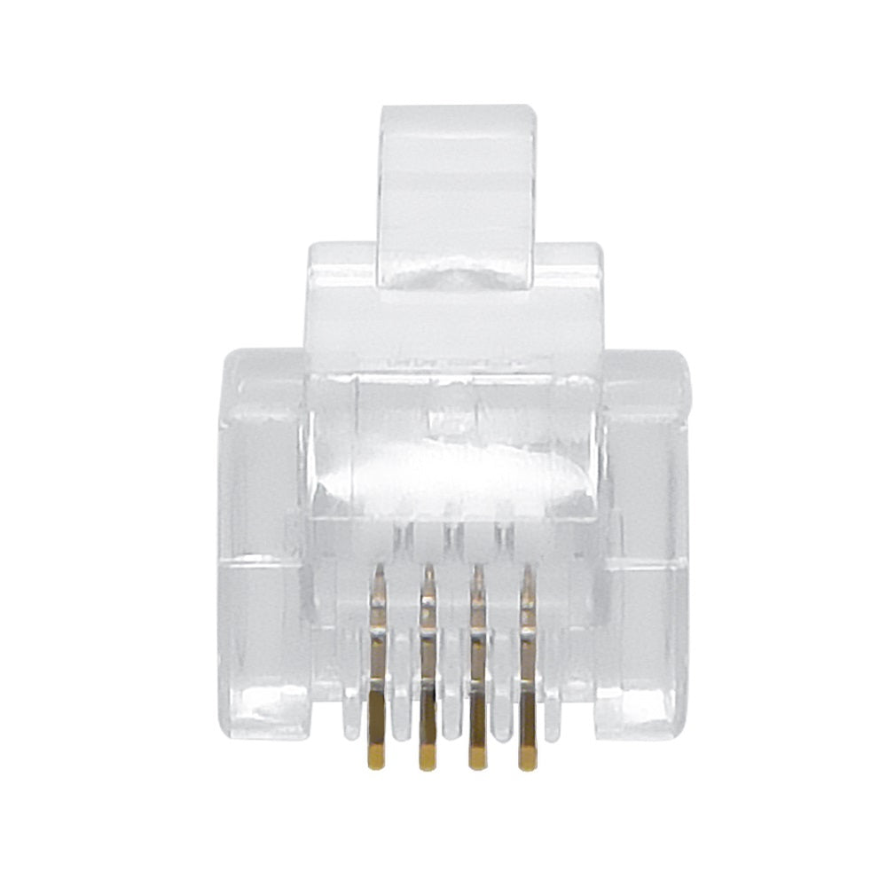 4 PIN CRIMP-ON MODULAR PLUG RJ-11