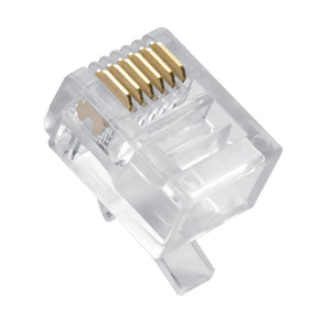 6 PIN CRIMP-ON MODULAR PLUG RJ-12
