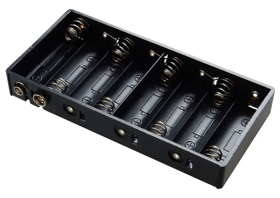 8 AA CELL BATTERY HOLDER W/ 9V SNAPS – Aretronics