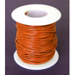 26 GA. ORANGE HOOK-UP WIRE, STRANDED, 100'