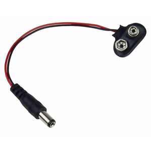 2.1MM ID COAX PLUG WITH 9V BATTERY SNAP