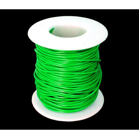 26 GA. GREEN HOOK-UP WIRE, STRANDED 100'