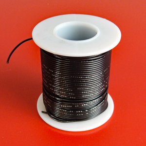 20 GA. Black HOOK-UP WIRE, STRANDED 100'