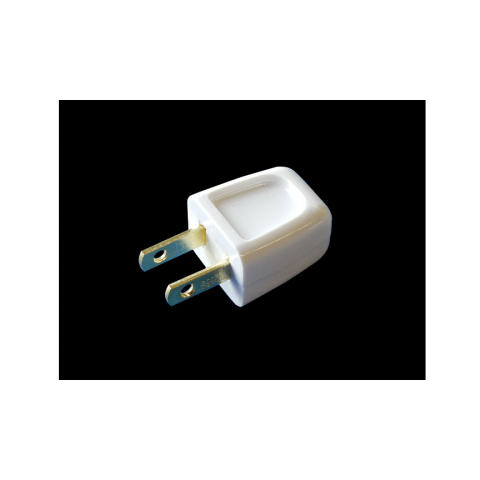 EASY INSTALL 2-WIRE AC PLUG, WHITE