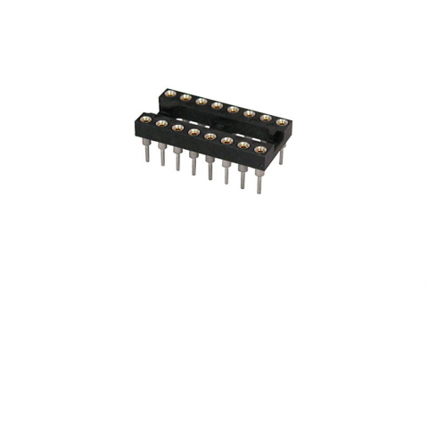 HIGH RELIABILITY 16 PIN IC SOCKET