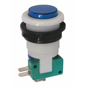 SPDT MOMENTARY PUSHBUTTON, BLUE BUTTON