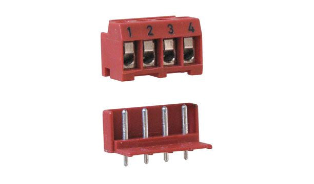 4-POSITION PLUGGABLE TERMINAL STRIP AND HEADER