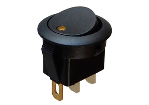 12V ROCKER SWITCH W/ AMBER LED