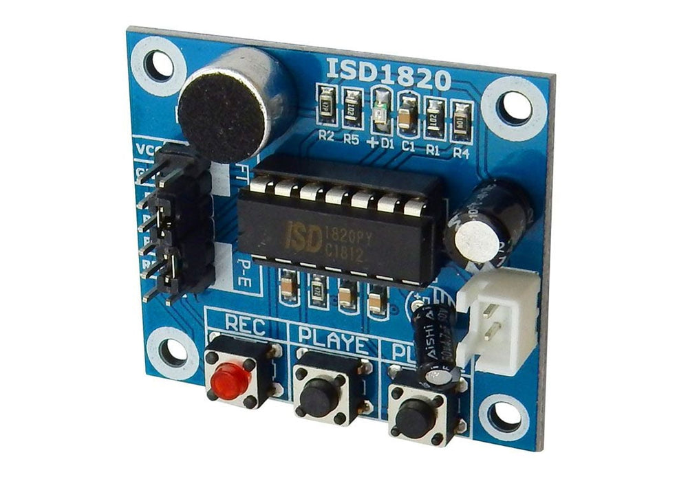 Isd Voice Recoder Module ISD1820 VOICE RECORD/PLAY MODULE – Aretronics