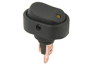 12V ROCKER SWITCH W/ AMBER LED