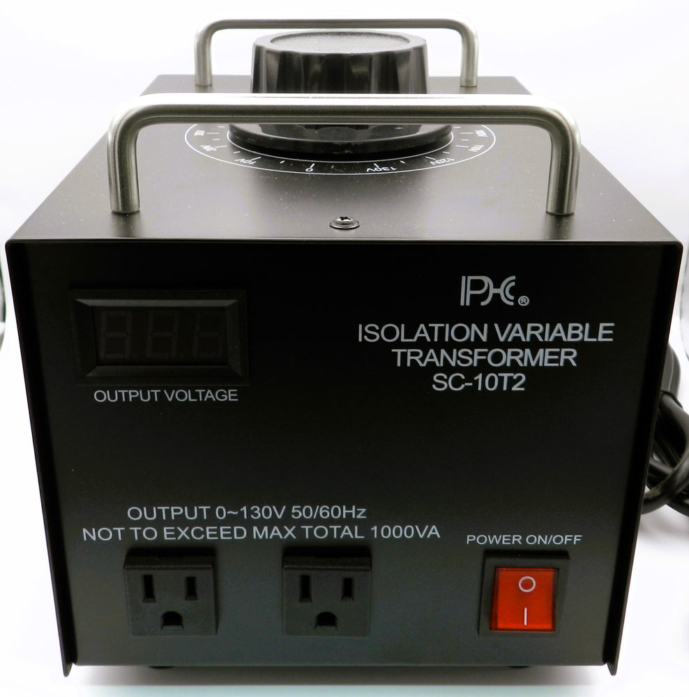 10 AMP VARIABLE TRANSFORMER W/ ISOLATED OUTPUT – Aretronics