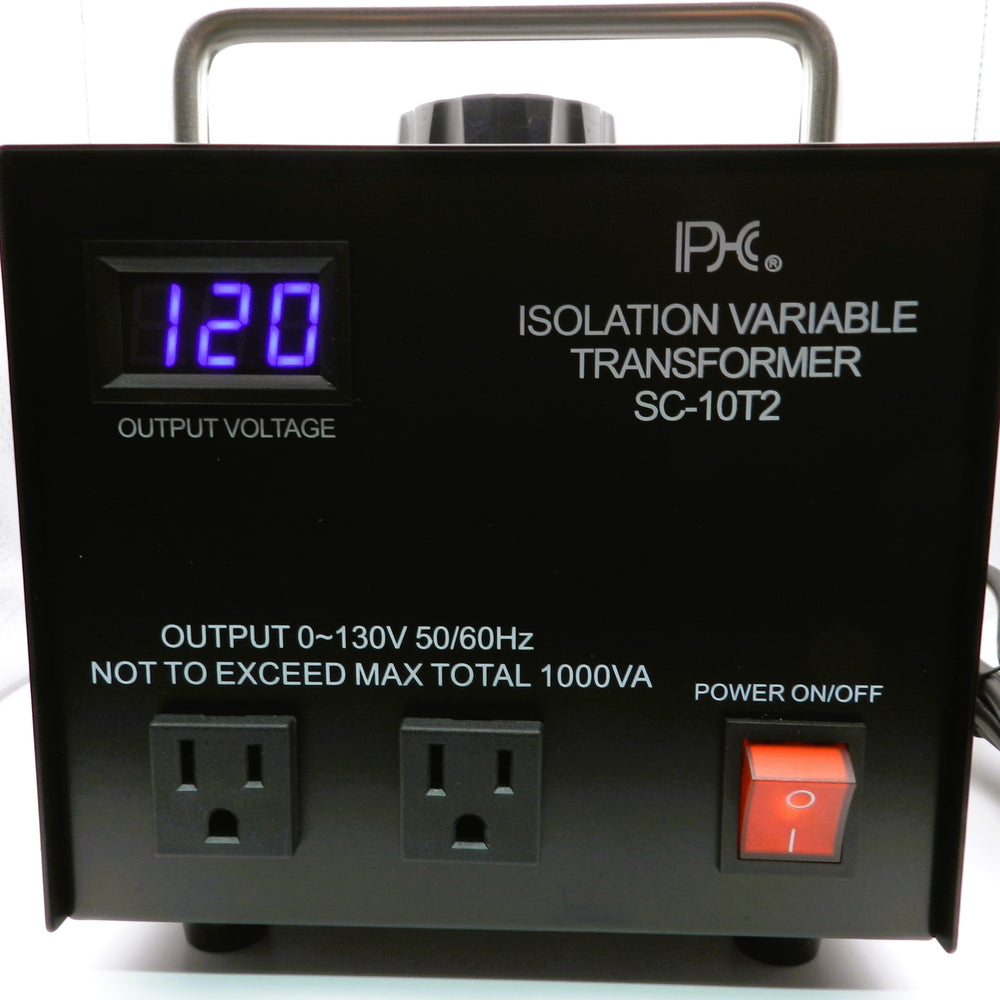 10 AMP VARIABLE TRANSFORMER W/ ISOLATED OUTPUT