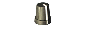 RUBBERIZED POINTER KNOB FOR 6MM KNURLED SHAFT
