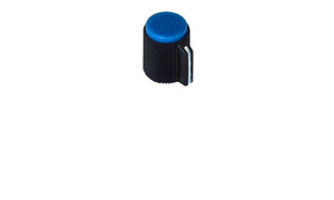 POINTER KNOB FOR 6MM SHAFT, BLUE FACE