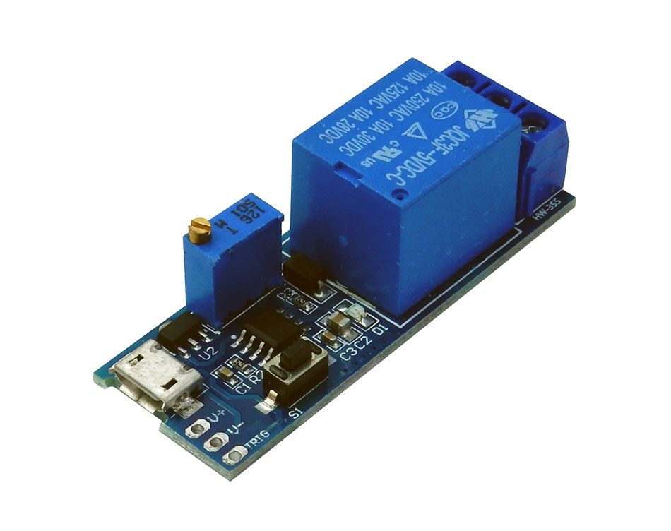 RELAY MODULE WITH 0-25 SECOND TIMER – Aretronics