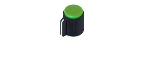 POINTER KNOB FOR 6MM SHAFT, GREEN FACE