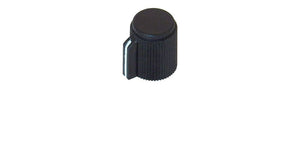 POINTER KNOB FOR 6MM SHAFT, BLACK FACE