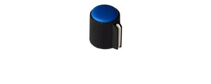 POINTER KNOB FOR 1/8" (3.2MM) SHAFT, BLUE FACE