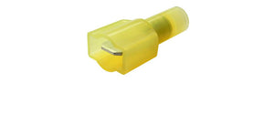 .250" FULLY-INSULATED PUSH-ON MALE, YELLOW