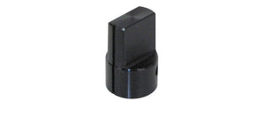 0.5" BLACK ALUMINUM KNOB FOR 1/8" SHAFT